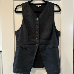 Reformation aspen linen top size 10